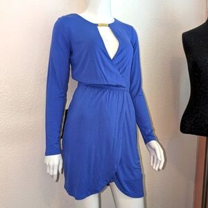 Bebe faux wrap dress size small NWT